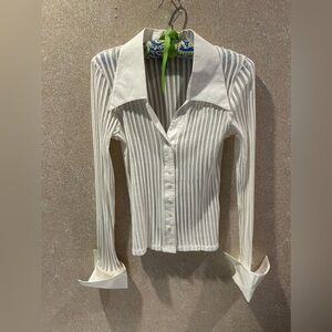 Rayure Sheer blouse  w tags